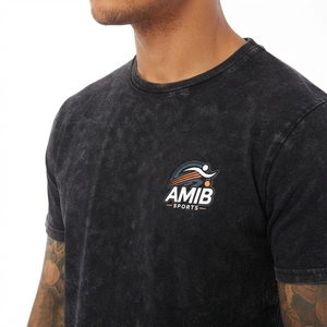 Men’s Heavyweight Relaxed Fit Graphic T-Shirt Breathable Lightweight Men’s Summer Casual T-Shirt <b>Wash</b> T-shirts For Men - Product Image 4