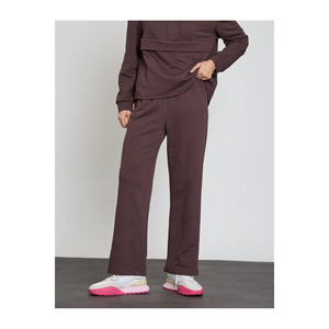 Conjunto Deportivo para Mujer, Sudadera Blanca Holgada de Cierre Parcial, Pantalones de Poliéster Transpirables, Color Sólido, Estilo Minimalista, Ropa de Primavera - Product Image 6