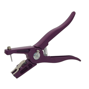Pince à découper les oreilles pour bovins, instrument chirurgical manuel vétérinaire, couleur violette - Product Image 1