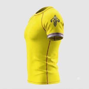 Nuevo Rashguard Cómodo para Adultos, Manga Corta, Cuello Redondo, Estampado por Sublimación, Secado Rápido, Transpirable, Material de Spandex/Poliéster para Hombre - Product Image 5