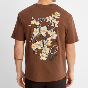 Camiseta de Cuello Redondo para Hombre, Casual, Personalizada, de Primera Calidad, Ecológica, 100% Algodón Tejido, con Estampado Serigrafiado - Product Image 2