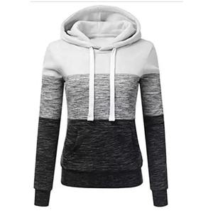 Sudadera con capucha lisa para mujer al por mayor, de alta calidad, 100% poliéster, sudadera con capucha tipo pullover, sudadera con capucha extragrande de forro polar personalizada para mujer - Product Image 2