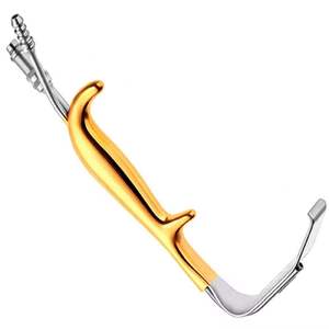 Tebbetts Style Fiber <b>Optic</b> Breast Retractor Insulated 24mm Working Length 9cm German Stainless Steel By Surgiright <b>Instrument</b> - Product Image 2