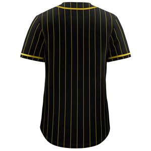 Maillot de baseball personnalisé respirant par sublimation, vente en gros, pas cher, imprimé par transfert thermique, col en V, manches courtes, uniforme d'équipe en polyester - Product Image 2