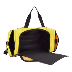 Bolsa de yoga grande con logo personalizado, accesorios para gimnasio, bolsa de algodón para mujer, bolsa de yoga de hombro, bolsa de deporte amarilla y negra para hombre y mujer - Product Image 2