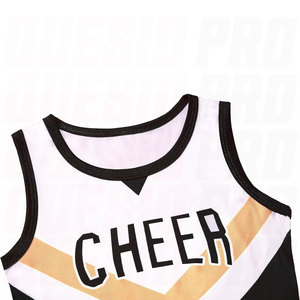 Tenue de Cheerleader pour Filles, Costume de Cheerleading pour Enfants, Tenue d'Entraînement avec Pompons - Product Image 5
