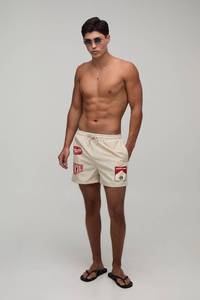 Pantalones Cortos de Felpa de Algodón para Hombre con Estampado OEM, Diseño Gráfico Personalizado, Estilo Urbano, Largura hasta la Rodilla, con Cordón Ajustable, Estilo Casual - Product Image 6