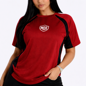 Camiseta Deportiva de Lujo para Mujer, Manga Raglán, Poliéster, Transpirable, para Fútbol Americano, Fabricante Mayorista OEM - Product Image 4