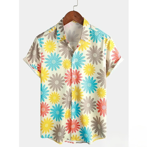 2026 Hawaiian <b>Shirt</b> for Men Summer Floral T-<b>Shirt</b> Beach Flower Prints Short Sleeve <b>Shirt</b> Tops Casual Adult Design Men's Clothing - Product Image 6