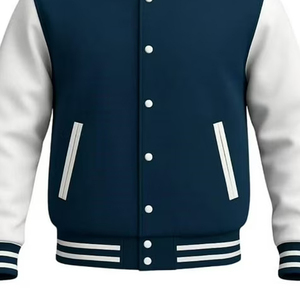 Chaqueta Varsity Unisex Personalizable con Logotipo, Cuello Alto, Estilo Urbano, para Invierno, Venta al Por Mayor - Product Image 3