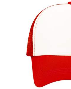 Gorra de Béisbol Trucker Roja y Blanca Personalizada, con Malla Transpirable en la Parte Trasera, Ajustable con Cierre a Presión, Lisa, con Logotipo Personalizado, para Verano y Actividades al Aire Libre - Product Image 2