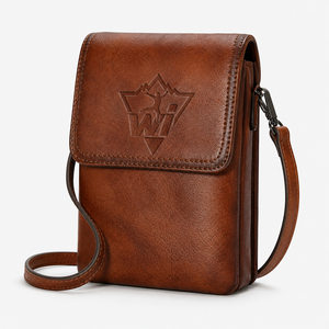 Bolso de Hombro de Cuero Genuino Vintage de Alta Calidad para Mujer, Mini Bolso Bandolera, Bolso de Mano para Uso Diario, Resistente al Agua - Product Image 3