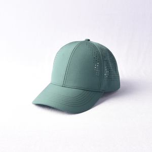 Gorras deportivas al por mayor, baratas, de fabricante, beige y verde, tipo trucker, lisas, en blanco, gorros de 5 paneles, comunes - Product Image 5