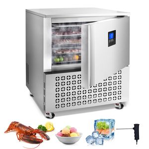 Congelatore Rapido Commerciale 114 L/4 Cu.ft, Abbattitore di Temperatura a 5 Vassoi in Acciaio Inossidabile, 4 Modalità di Congelamento, Attrezzatura di Refrigerazione per Cucina - Product Image 1