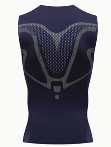 HAWK SPORTS INDUSTRIES Débardeur de compression en polyester tricoté pour homme, col rond, couleur unie, séchage rapide, sans manches, pour le sport et l'entraînement en salle de sport - Product Image 3