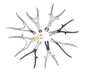 Pinza de corte ortopédica manual de doble acción Beyer Bone Rongeur, de acero inoxidable alemán, acabado Dall, instrumentos quirúrgicos - Product Image 1