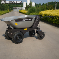 Chariot électrique multifonctionnel Rhinoceros KS450E, capacité de charge de 450 kg, moteur de 800 W, utilisation toutes saisons, camion utilitaire de jardin