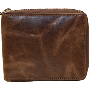 กระเป๋าสตางค์หนังแท้พร้อมซิป กระเป๋าใส่บัตรหนังวัว ความจุขนาดใหญ่ - Product Image 3