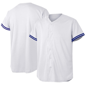 เสื้อเบสบอลตาข่ายระบายอากาศสั่งทำขายส่งสำหรับผู้ชาย แบบเรียบ แห้งเร็ว สำหรับทีม ซับลิเมชั่น ชุดกีฬาประสิทธิภาพสูง แขนสั้น - Product Image 1