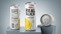 Rita Real Slice 325ml Sprankelend Citroenwater Slank Geblikte Koolzuurhoudende Frisdrank Verfrissende Citrusdrank Groothandel OEM ODM