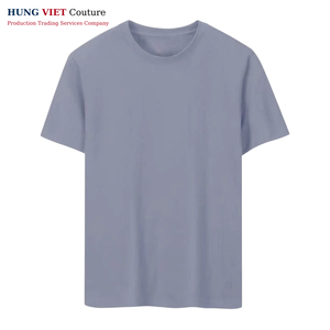 Camiseta de algodón al por mayor de fábrica de Vietnam, Camiseta básica informal de alta calidad con logotipo estampado personalizado 160GSM para hombres y mujeres - Product Image 2