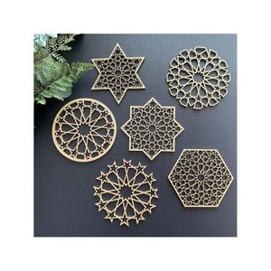 Wooden Coaster for Dining Table Ramadan Supplies RR ENTERPRISES Model RR202513459 - Product Image 2