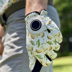 Gants de golf pour hommes, main gauche, en cuir respirant, taille moyenne/grande, performance supérieure, en cuir véritable, antidérapants - Product Image 3