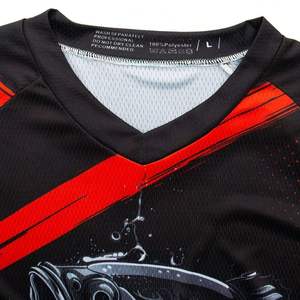 เสื้อตกปลาแบบแห้งเร็วสั่งทำขายส่งพร้อมลายพิมพ์แบบซับลิเมชั่น ผ้าโพลีเอสเตอร์ 100% ป้องกันแสงแดด UPF 50+ สำหรับการแข่งขัน - Product Image 3
