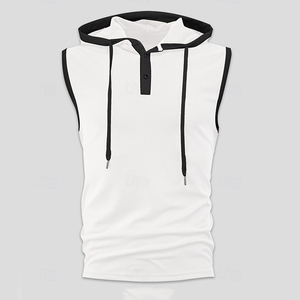 Débardeur de musculation côtelé confortable pour homme, imprimé, 100 % coton respirant et à séchage rapide, idéal pour le fitness et la gym – Collection été - Product Image 3