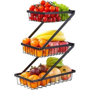 Élégante corbeille à fruits en métal pour servir des fruits lors d'occasions spéciales, mariages, réceptions ou réunions de famille - Product Image 1