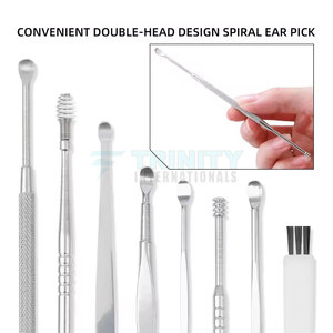 8-Piece Ear Wax <b>Remover</b> Set Stainless Steel Ear Pick Tools with Storage <b>Box</b> Beauty & Personal Care Kit - Product Image 6