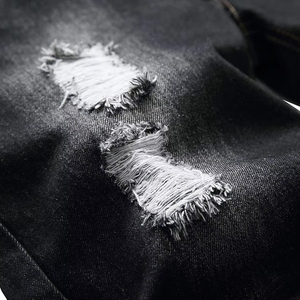 Short en jean déchiré pour homme coupe droite à prix abordable 2026 - Product Image 4