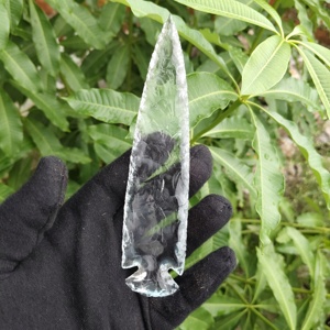 Punta de flecha de cristal de cuarzo transparente al por mayor, hecha a mano, estilo decorativo de cristal, punta de flecha de cristal de cuarzo transparente - Product Image 3