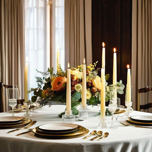 Perfect Soy Wax <b>Taper</b> <b>Candle</b>-Handmade Smokeless Woody Fragrance for Weddings Birthdays Christmas Contemporary Homes - Product Image 2