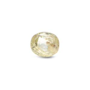 Loose 3 Carat Oval Cut Yellow Sapphire Gemstone for Fine Jewelry - Product Image 1