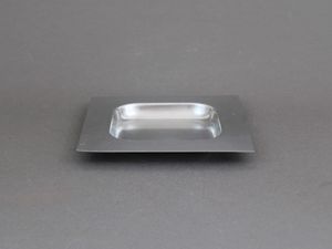Square Aluminum Desktop Ashtray Minimalist Design - Product Image 1