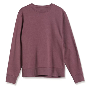 เสื้อสเวตเชิ้ตคอกลม Harry Johnson Production สีพลัมล้วน ผ้าฝ้ายผสม ถักทอ แขนยาว ระบายอากาศได้ดี สวมใส่สบายในฤดูใบไม้ร่วง ทรงปกติ - Product Image 1
