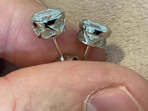 Pendientes de Diamantes de Laboratorio de 2.00 Quilates Mínimos, Oro de 14K con Baño de Rodio, Certificados por IGI, Regalo de Cumpleaños, Graduación, Joyería Nupcial, Fiesta - Product Image 6