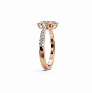 ZAWO HOUSE Luxury Pave Setting Diamond Ring Unisex Stylish New Design Sterling <b>Silver</b> Moissanite Ring for Everyday Wear Gift - Product Image 2