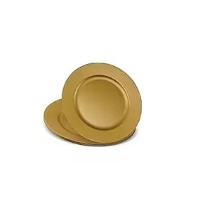 Assiette de présentation de luxe en laiton, assiette décorative en métal, élégante pour la mise en table de mariage, de fête, d'hôtel ou de restaurant - Product Image 3