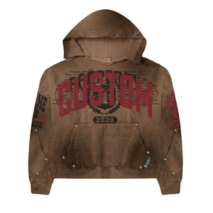 Wholesale OEM Pullover Hoodie French Terry Hoodie Custom Hoodie Low MOQ Factory Price Men - Product Image 1
