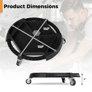 Carrello Portautensili da Garage a 4 Scomparti con Supporti Magnetici e Ruote Girevoli a 360 Gradi, Vassoio Organizzatore Portatile - Product Image 4