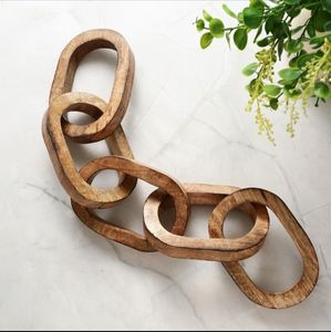 Cadena colgante de pared artesanal de madera, ecológica, nueva decoración de pared moderna para el hogar. - Product Image 1