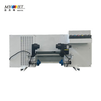 Nueva Impresora de Etiquetas DTF MYJET Semiautomática de Curado LED, Tinta de Barniz Blanco CMYK, Impresora de Inyección de Tinta UV DTF de Rollo a Rollo