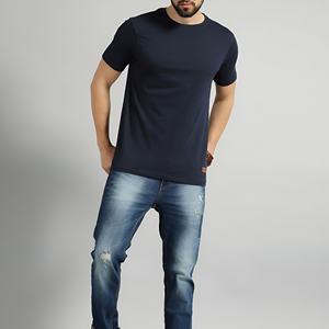 Camiseta de algodón lisa para hombre, informal, de color sólido, manga corta, ropa de calle de verano, camiseta básica, cómoda, transpirable, a la moda, para hombre - Product Image 4