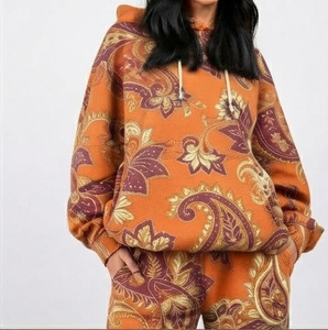 Conjunto Deportivo de Sudadera con Capucha y Pantalones Jogger para Mujer, Sublimado, Manga Larga, Hombros Caídos, Estilo Casual, Ropa de Invierno - Product Image 5