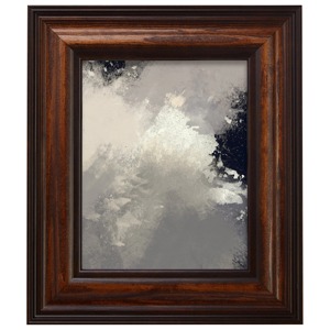 Cadre photo rectangulaire classique en bois pour affichage mural, orientation verticale - Product Image 1