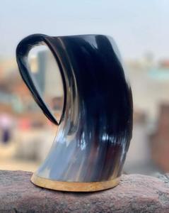 Buffalo Natural Black Horn Mug Hot Selling Natural Horn Mug or Drinking Glass Customized Design Size and Packing - Product Image 3