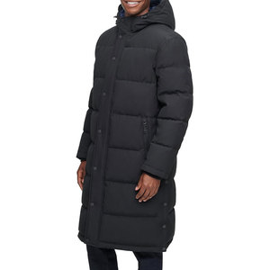 Cloth Hooded Extra Long Parka Jacket Warm Insulated Winter <b>Coat</b> Thick Durable Full Length Outerwear for Cold Weather - Product Image 5