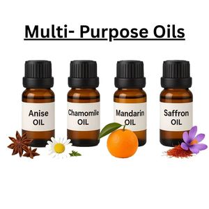 Lot de 5 Huiles Essentielles Pures (Anis, Bergamote, Safran) Qualité Cosmétique, Vente en Gros Marque Blanche, Fournisseur en Vrac Inde OEM/ODM - Product Image 3